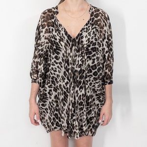 DVF Flowy Leopard Dress
